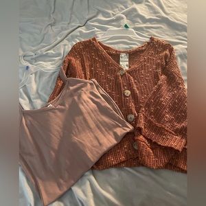 Buckle Sweater and Tank